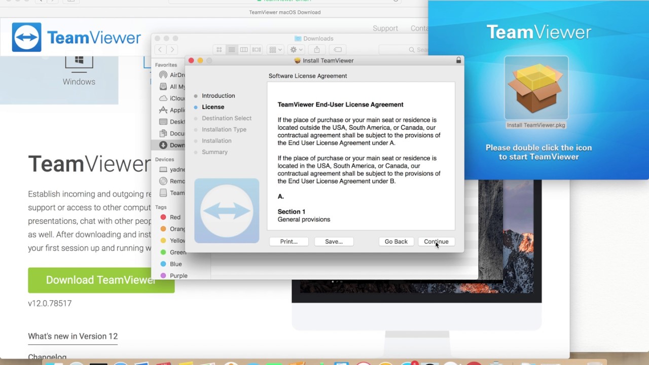 How to download teamviewer in mac os